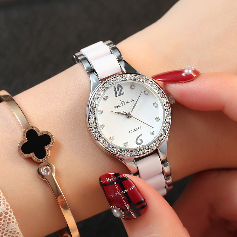 KEEP IN TOUCH: Luxury Women's Quartz Wrist Watch