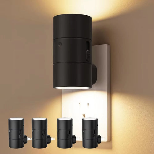 1/2/4Pack Night Lights Plug into Wall Dimmable LED Nightlight with Light Sensor Adjustable Brightness for Hallway Bedroom