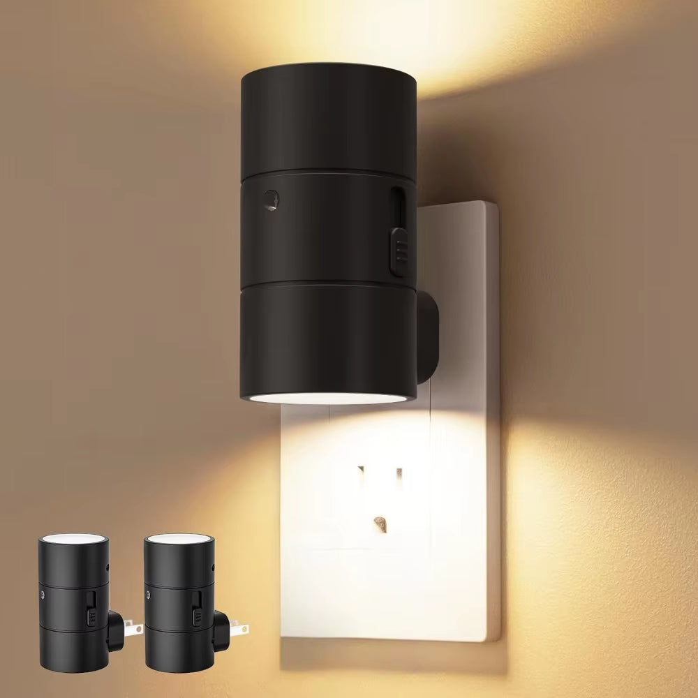 1/2/4Pack Night Lights Plug into Wall Dimmable LED Nightlight with Light Sensor Adjustable Brightness for Hallway Bedroom
