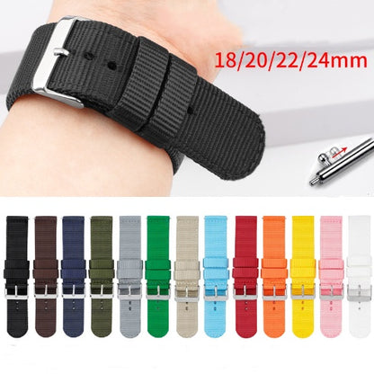 Solid Nylon Canvas Smart Watch Accessories Strap