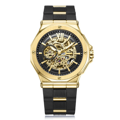 HUBLOT Fusion: Fine Steel and Silicone Strap Casual Fashion Watch for Men