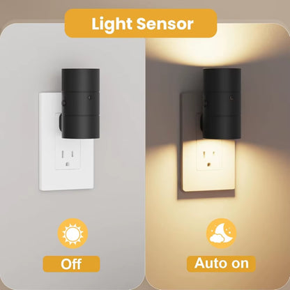 1/2/4Pack Night Lights Plug into Wall Dimmable LED Nightlight with Light Sensor Adjustable Brightness for Hallway Bedroom