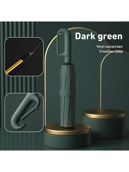 Ring Buckle Design 20 Rib Fully Automatic Umbrella for Men Folding Extra Large Strong Strong Women'S Sunshade Double Umbrella