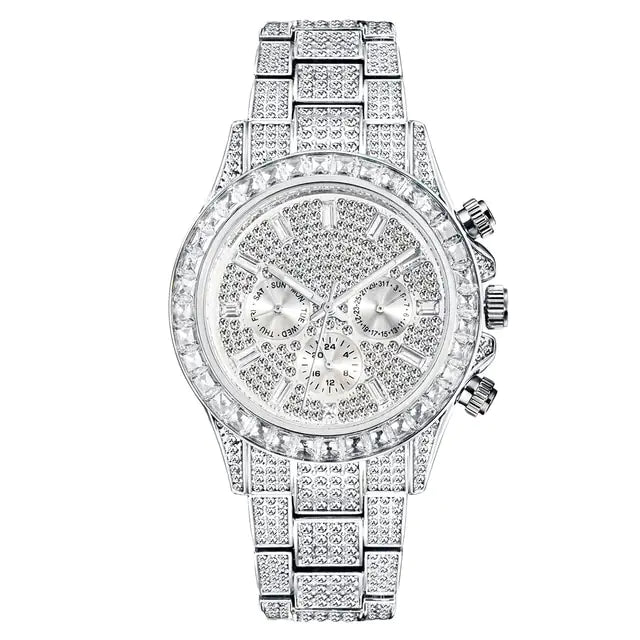 Rainbow Sparkle: Luxury Diamond Watch