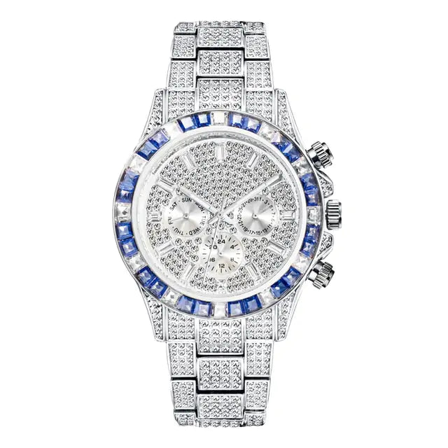 Rainbow Sparkle: Luxury Diamond Watch