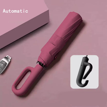Ring Buckle Design 20 Rib Fully Automatic Umbrella for Men Folding Extra Large Strong Strong Women'S Sunshade Double Umbrella