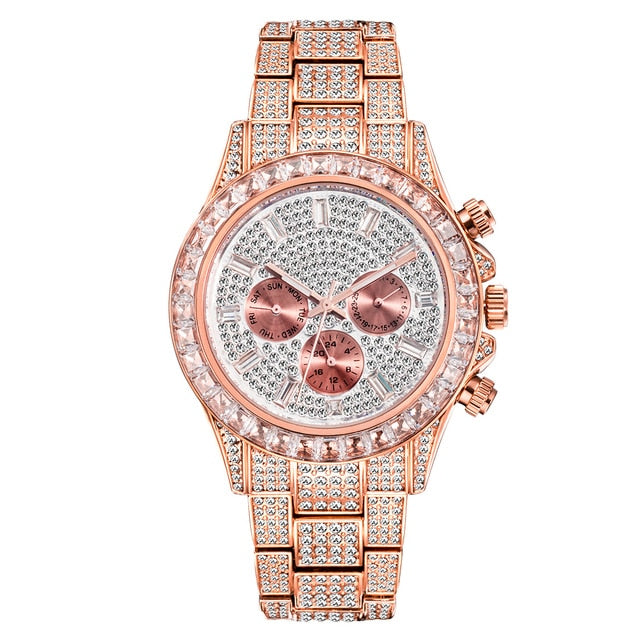 Rainbow Sparkle: Luxury Diamond Watch