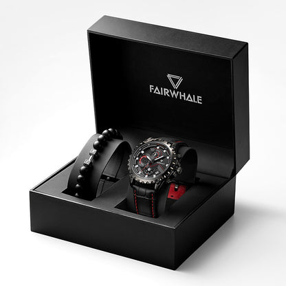 FAIRWHALE Elite: Waterproof Commercial Quartz Watch for Men