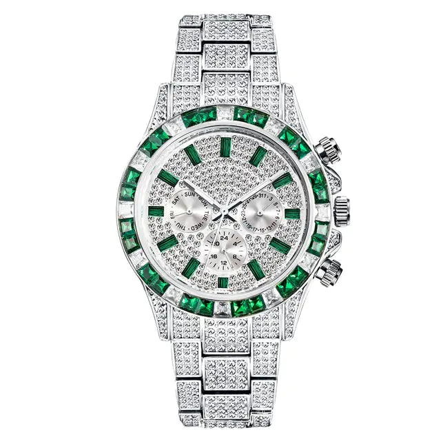 Rainbow Sparkle: Luxury Diamond Watch