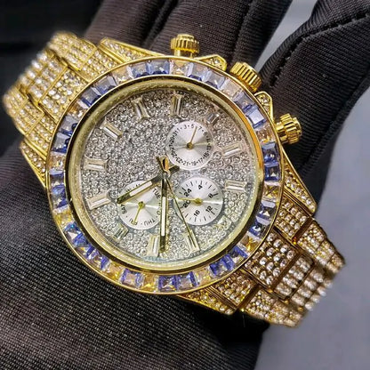 Rainbow Sparkle: Luxury Diamond Watch