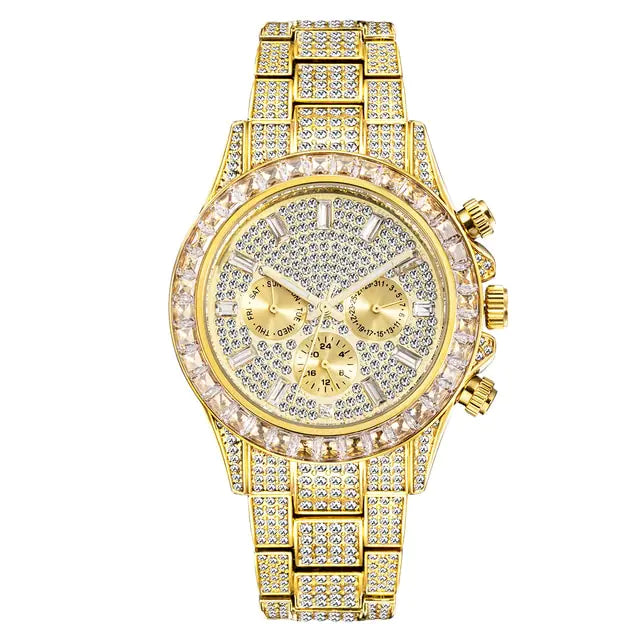 Rainbow Sparkle: Luxury Diamond Watch